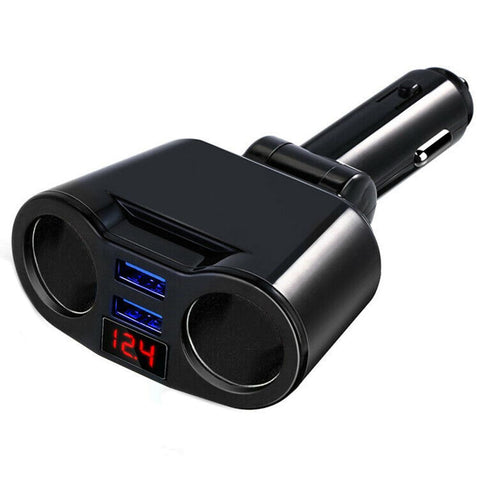 Dual USB Charger 2-Way Car Cigarette Lighter